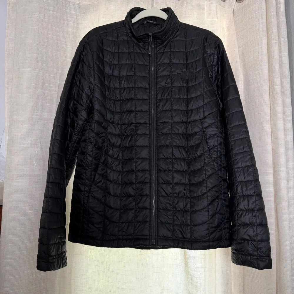 The North Face Thermoball Quilted Puffer Jacket Men's Size Medium M Black